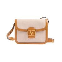 9To5 Canvas Natuurlijk/Gouden Cuir 24.5 cm
