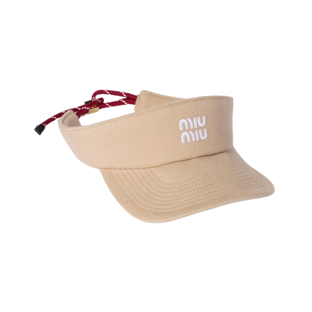 Denim Visor Beige/Amaranth