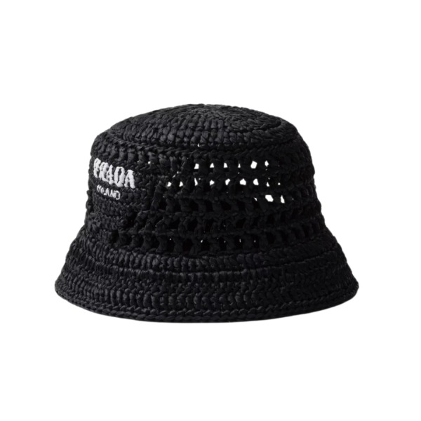 Crochet Bucket Schwarz