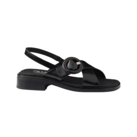 Brushed Leather Schwarz 3.5 cm