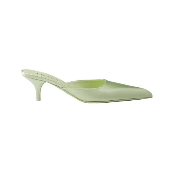 Satin Mules Taufarbe 5.5 cm