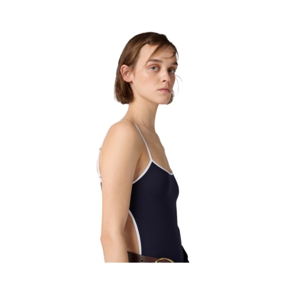 Technical knit Blau/Weiß