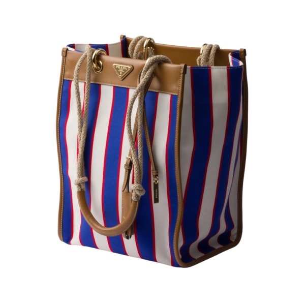 Printed Canvas Royalblau/Karamell 35 cm