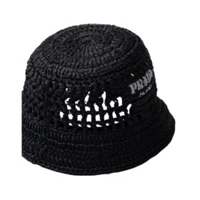 Crochet Bucket Schwarz