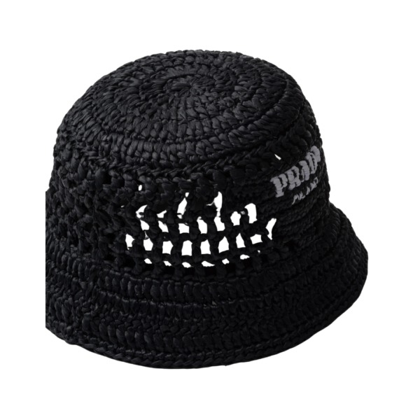 Crochet Bucket Schwarz