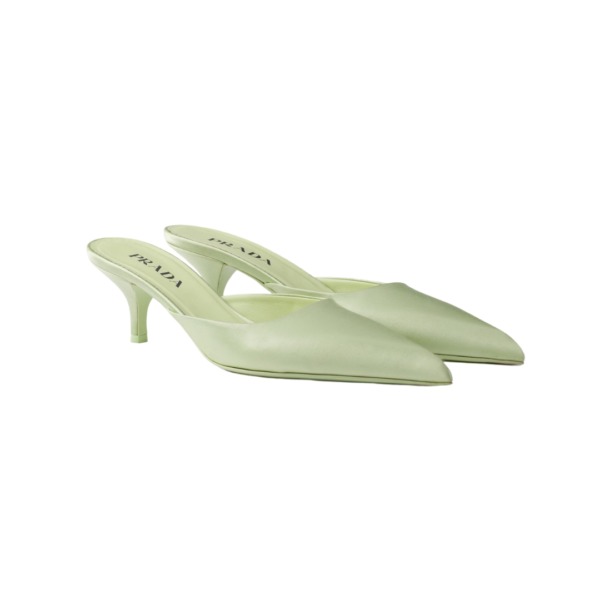 Satin Mules Taufarbe 5.5 cm