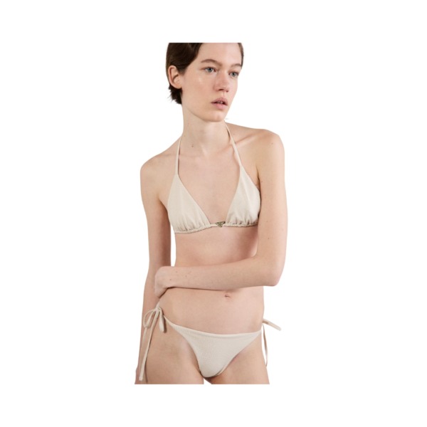 Jersey Bikini Satz Bottom Nude/Transparent