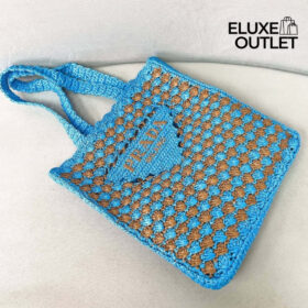 Crochet Himmelblau/Karamell 38 cm