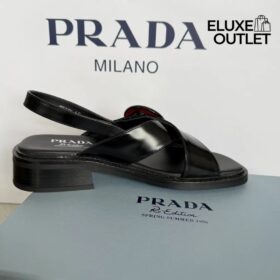 Brushed Leather Schwarz 3.5 cm