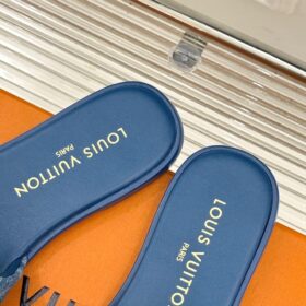 Lily Flat Mule Blau