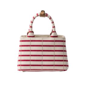 Striped Cotton Canvas Gelb/Rot 15 cm