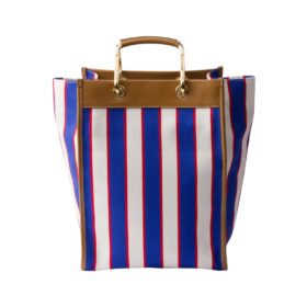 Printed Canvas Royalblau/Karamell 35 cm