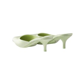 Satin Mules Taufarbe 5.5 cm