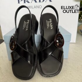 Brushed Leather Schwarz 3.5 cm