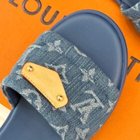 Lily Flat Mule Blau