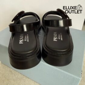 Brushed Leather Schwarz 3.5 cm