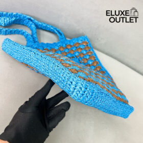 Crochet Himmelblau/Karamell 38 cm