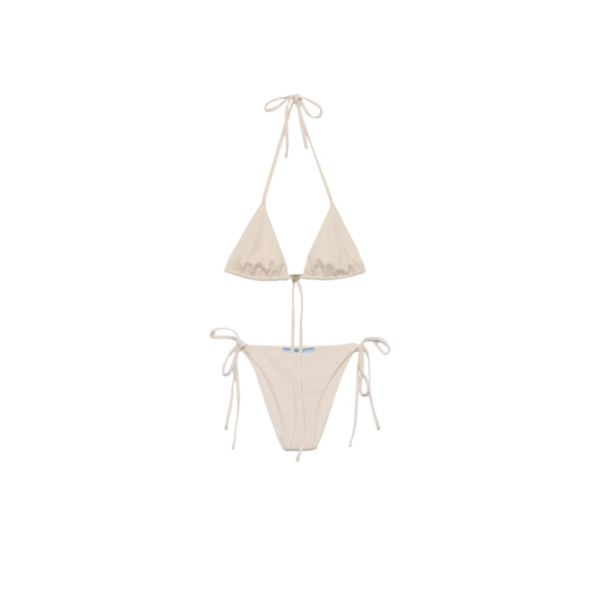 Jersey Bikini Satz Bottom Nude/Transparent