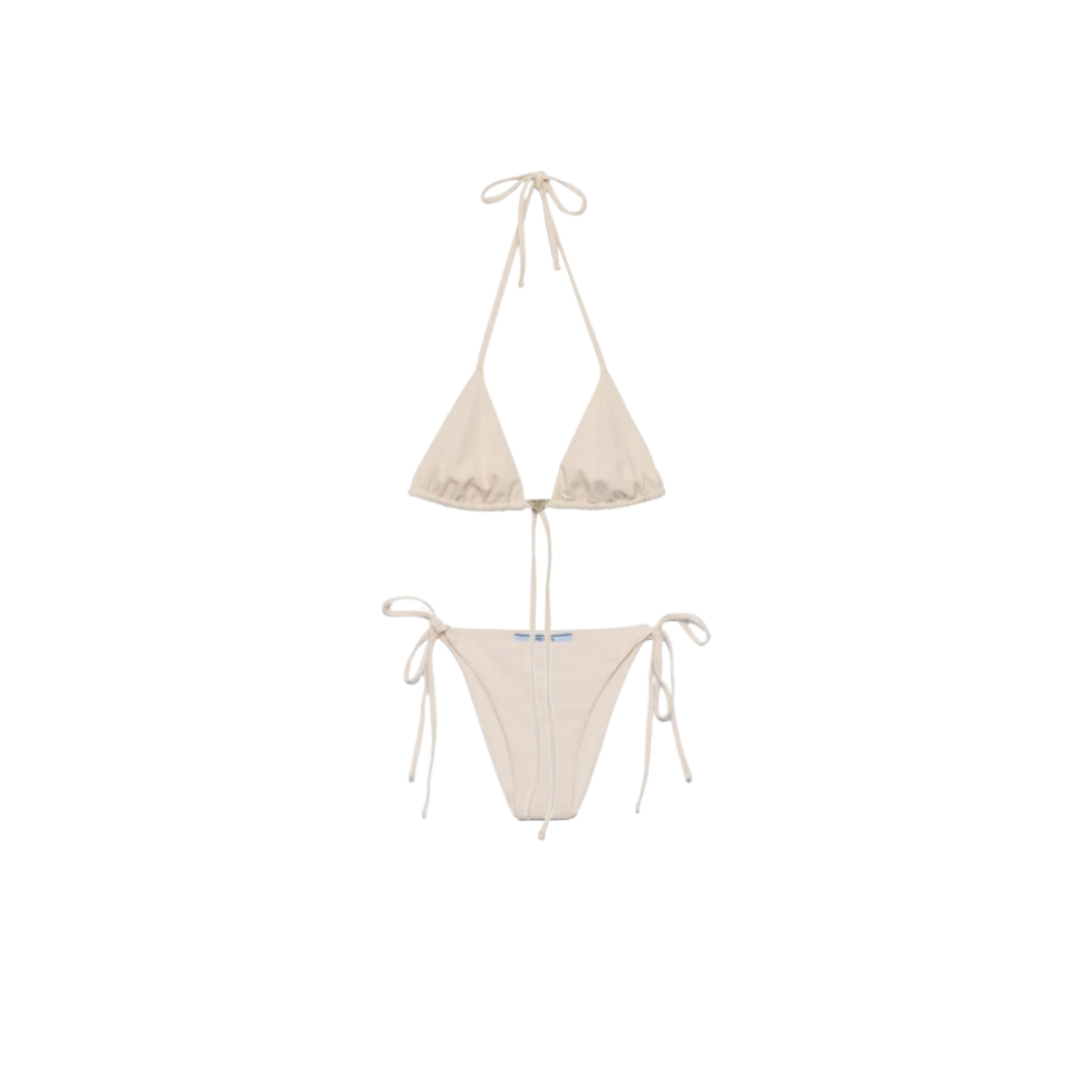 Jersey Bikini Satz Bottom Nude/Transparent