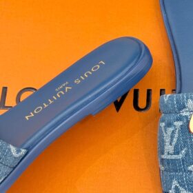 Lily Flat Mule Blau