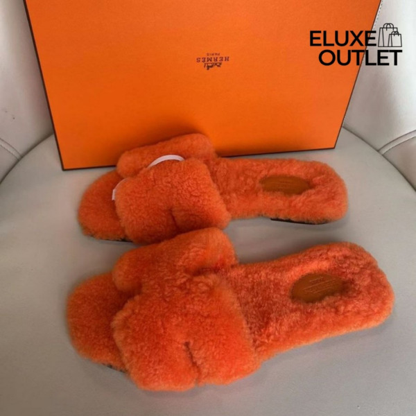 Oran Sandale Schaffell Orange