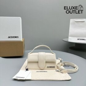 Le Bambino Mini-Tasche aus Leder Silber 17 cm