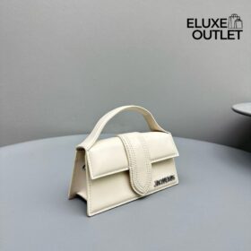 Le Bambino Mini-Tasche aus Leder Silber 17 cm