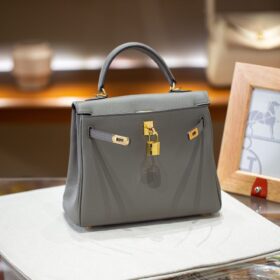 Kelly 25 Gris Etain Togo