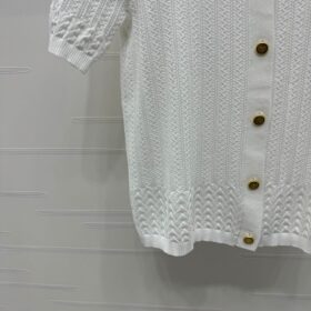 Strickoberteil Kurzarm Weiß