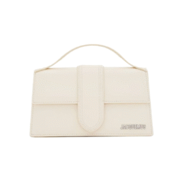 Le Bambino Mini-Tasche aus Leder Silber 17 cm