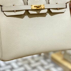 Birkin Togo 25 Weiße/Creme