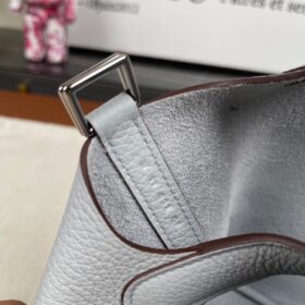 Picotin Lock Togo Gris Pantin 22cm
