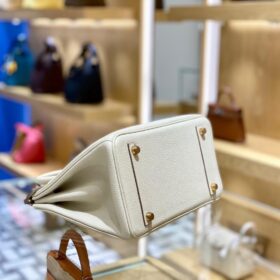 Birkin Togo 25 Weiße/Creme