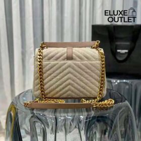 College Quilted Linen Taupe 24 cm