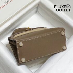 Kelly Epsom 25  Etoupe goldener