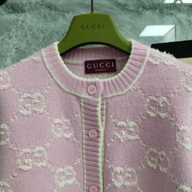 Cardigan Hellrosa und Weiß