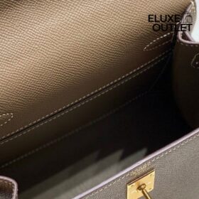 Kelly Epsom 25  Etoupe goldener
