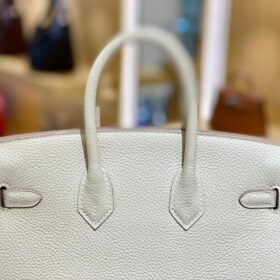 Birkin Togo 25 Weiße/Creme
