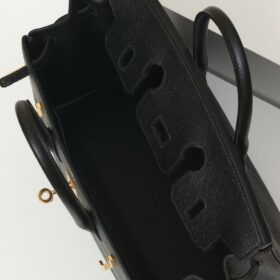 Birkin 25 Schwarz/Gold Epsom