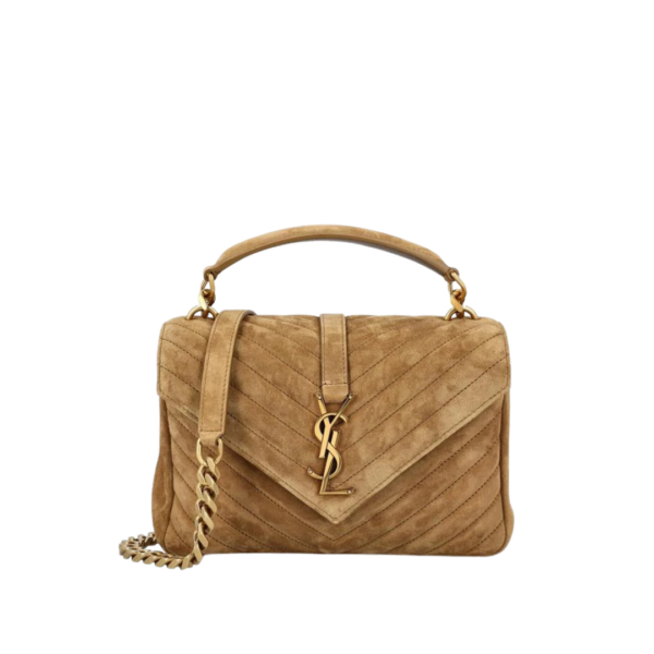 College Quilted Suede Beige 24 cm