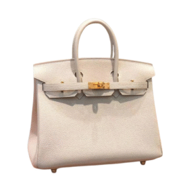 Birkin Togo 25 Weiße/Creme