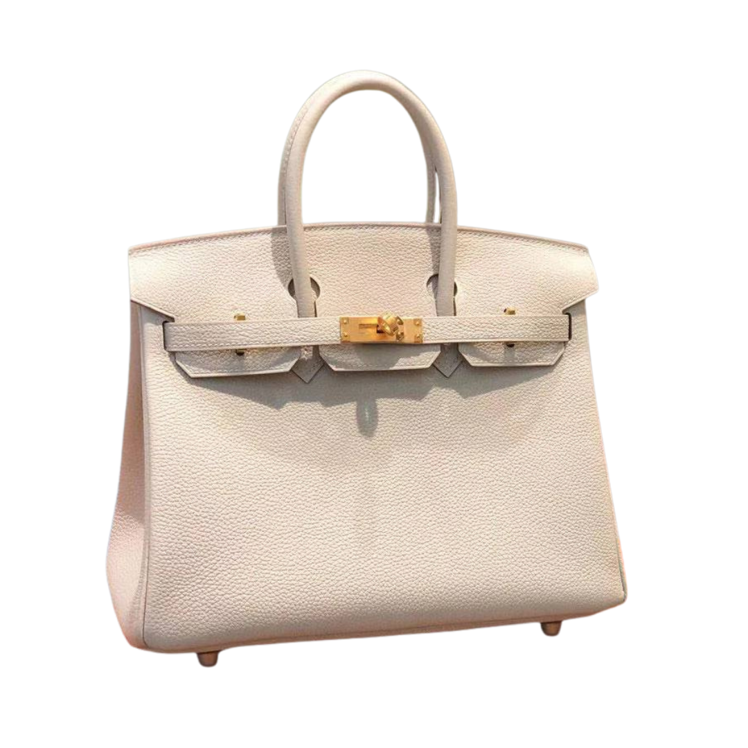 Birkin Togo 25 Weiße/Creme