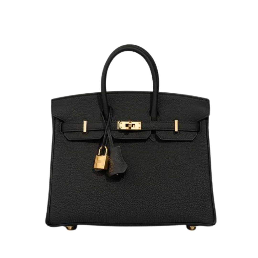 Birkin 25 Togo/Schwarz Gold