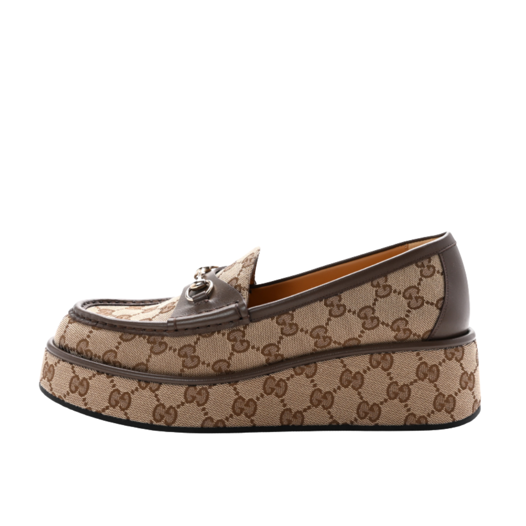 Monogram Wedge Beige 5 cm