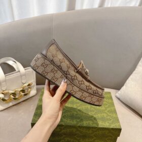 Monogram Wedge Beige 5 cm
