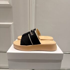 Mila Slide Beige/Schwarz