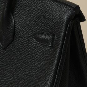 Birkin 25 Schwarz/Gold Epsom