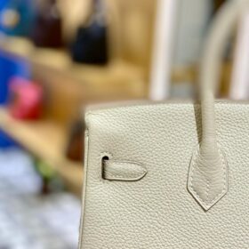 Birkin Togo 25 Weiße/Creme