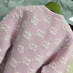 Cardigan Hellrosa und Weiß