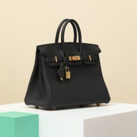 Birkin 25 Togo/Schwarz Gold
